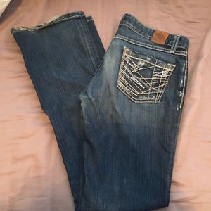 BKE Denim boot cut jeans - rhinestones